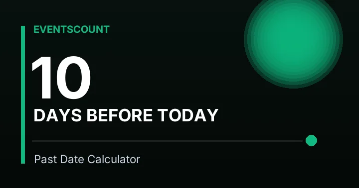 10 Days Before Today