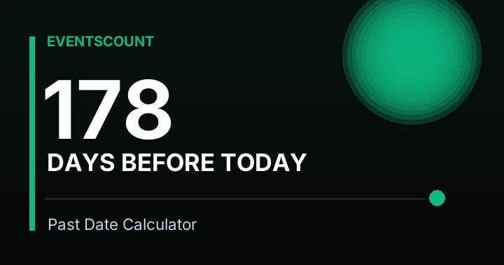 178 Days Before Today