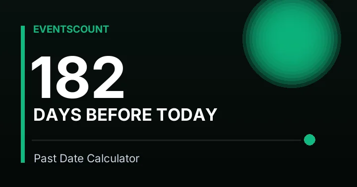 182 Days Before Today