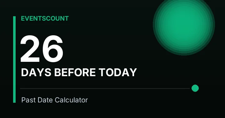 26 Days Before Today