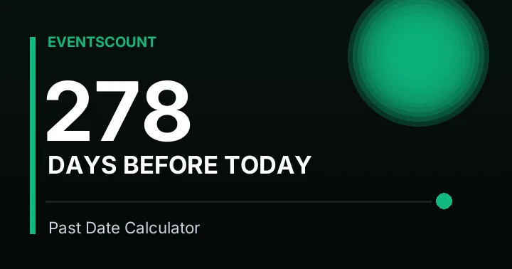 278 Days Before Today