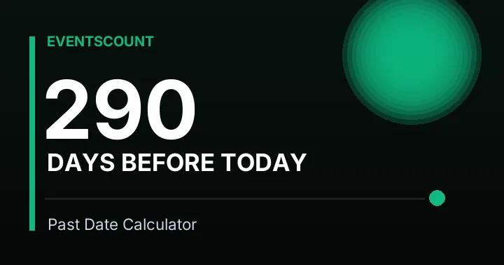 290 Days Before Today