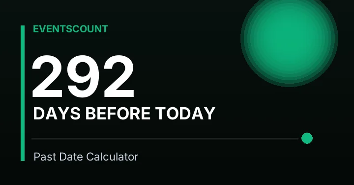 292 Days Before Today