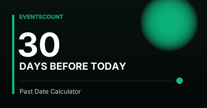 30 Days Before Today