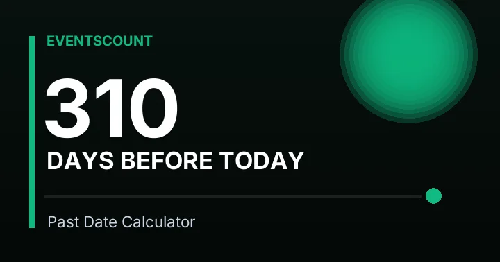 310 Days Before Today