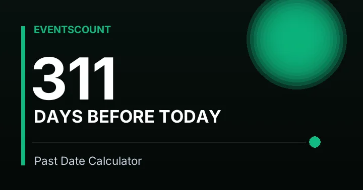 311 Days Before Today