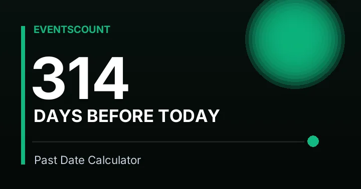 314 Days Before Today