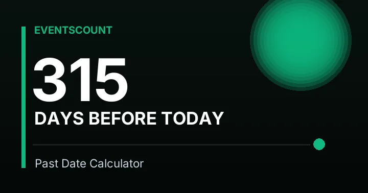 315 Days Before Today