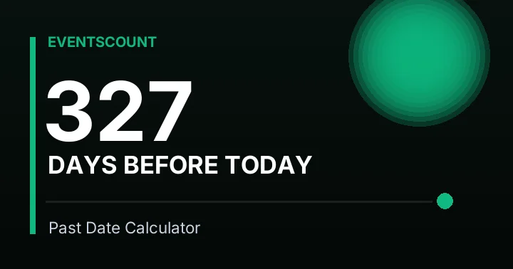 327 Days Before Today