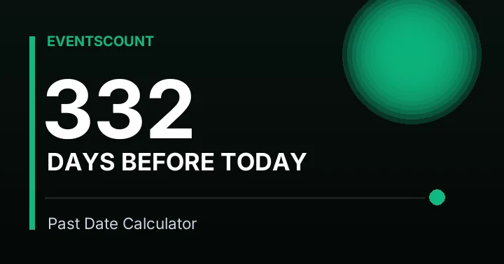 332 Days Before Today