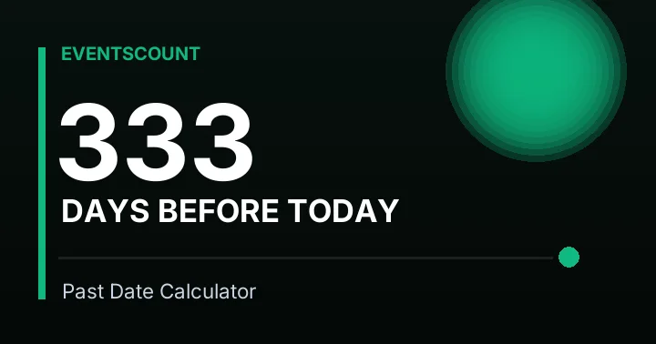 333 Days Before Today