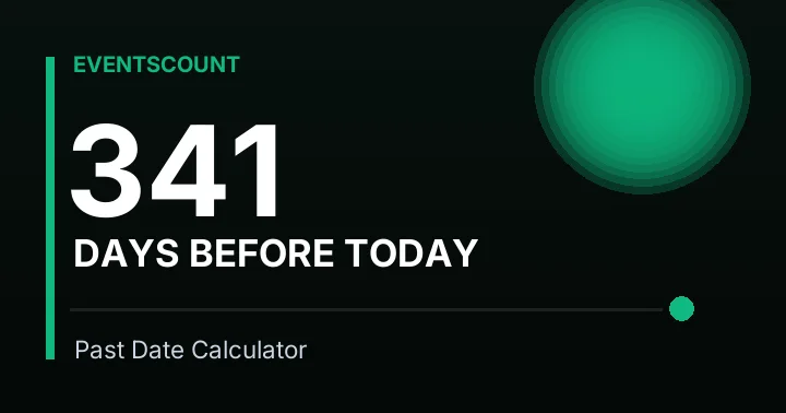 341 Days Before Today