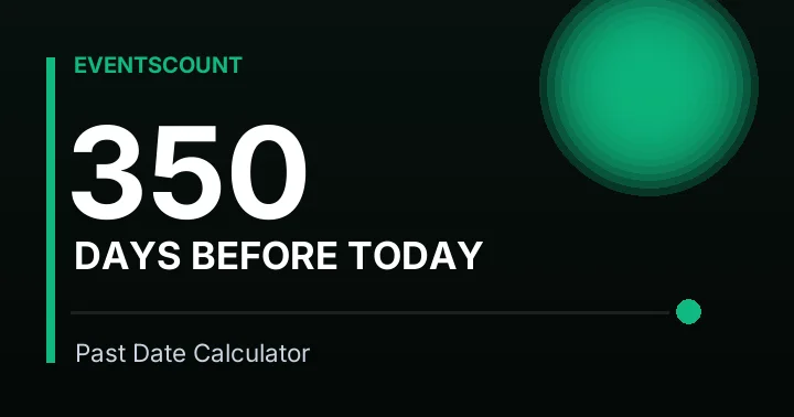 350 Days Before Today