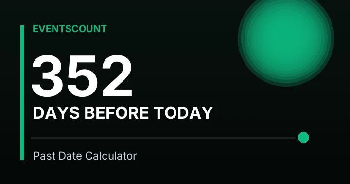 352 Days Before Today