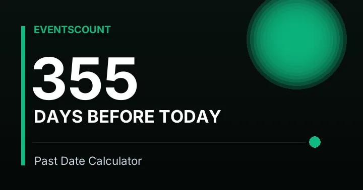 355 Days Before Today