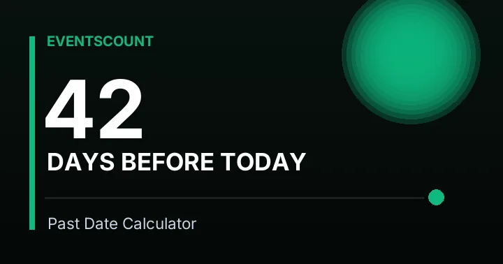 42 Days Before Today