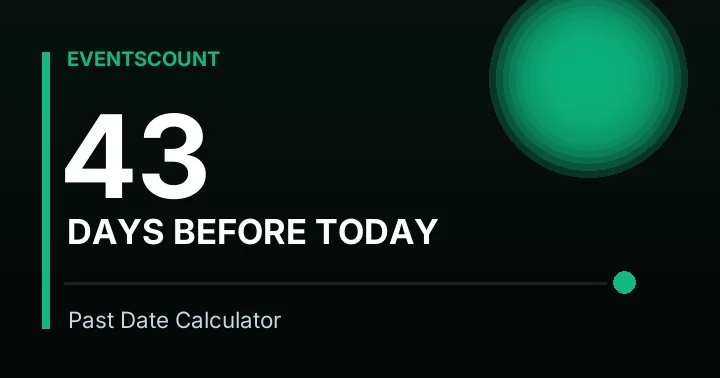 43 Days Before Today