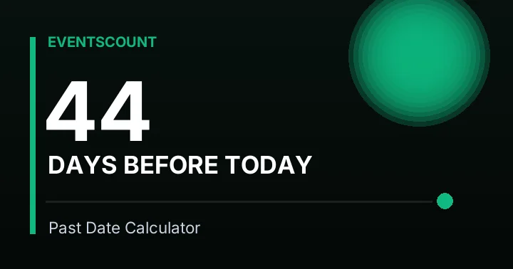 44 Days Before Today