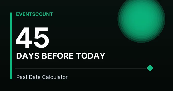 45 Days Before Today