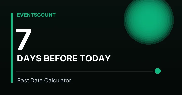 7 Days Before Today