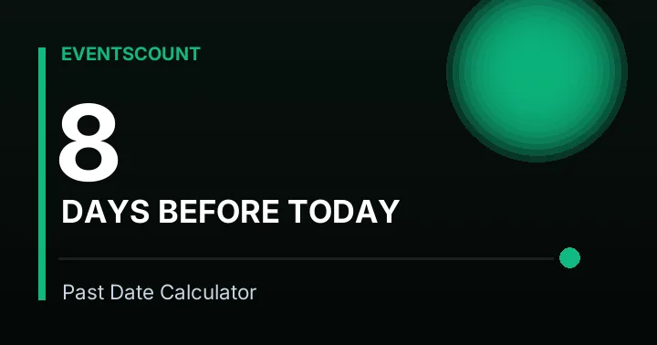 8 Days Before Today