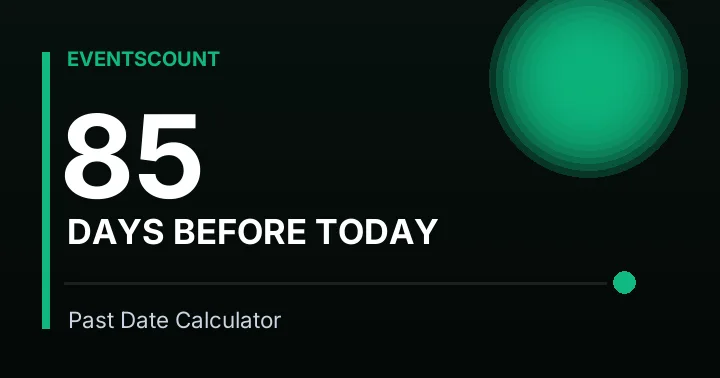 85 Days Before Today