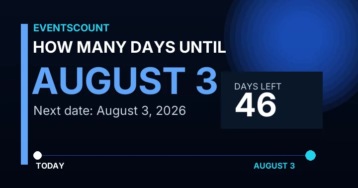 How Many Days Until August 3?