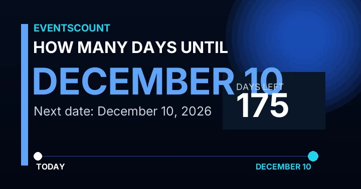 How Many Days Until December 10?