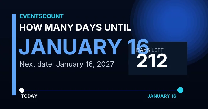 How Many Days Until January 16?