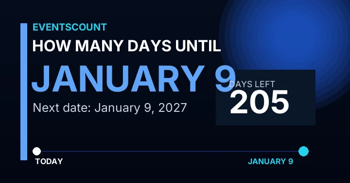How Many Days Until January 9?
