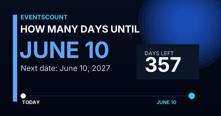 How Many Days Until June 10?