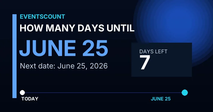 How Many Days Until June 25?