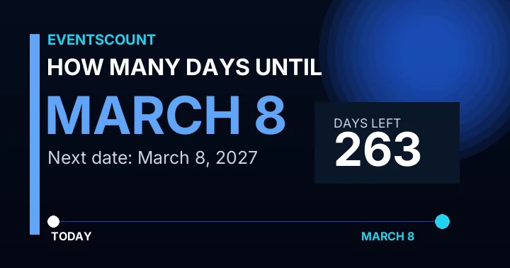 How Many Days Until March 8?