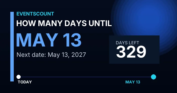 How Many Days Until May 13?