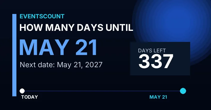 How Many Days Until May 21?