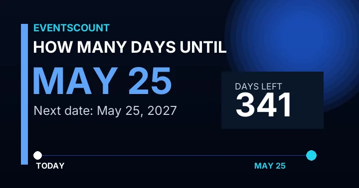 How Many Days Until May 25?