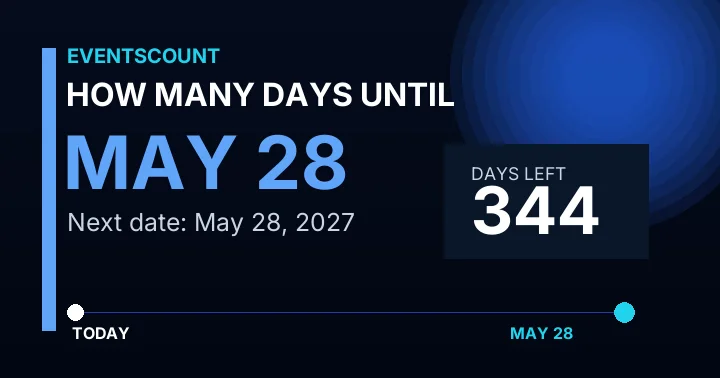 How Many Days Until May 28?
