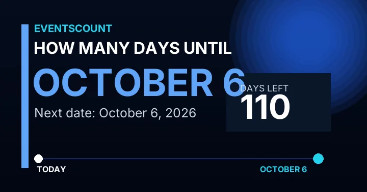 How Many Days Until October 6?