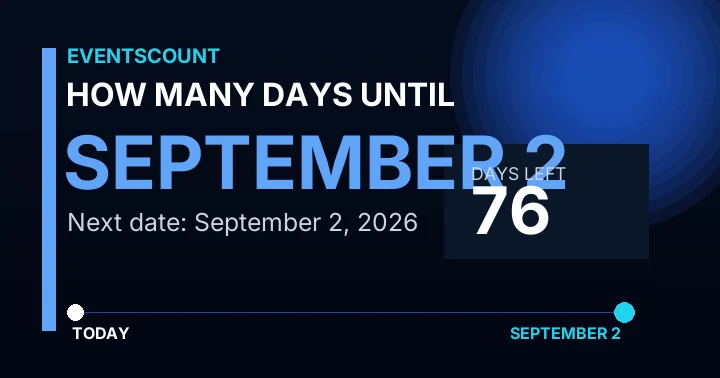 How Many Days Until September 2?