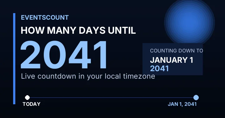 How Many Days Until 2041?