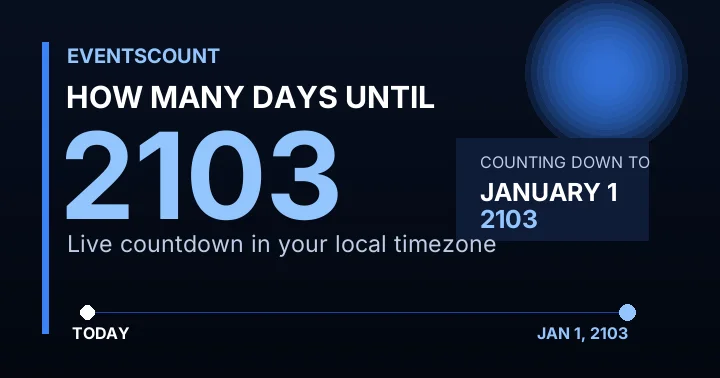 How Many Days Until 2103?