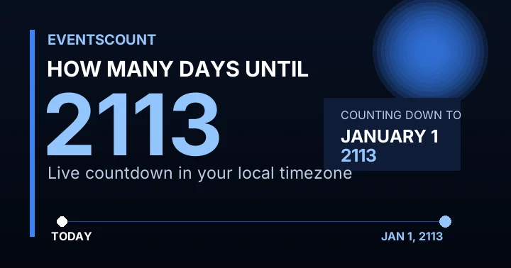 How Many Days Until 2113?