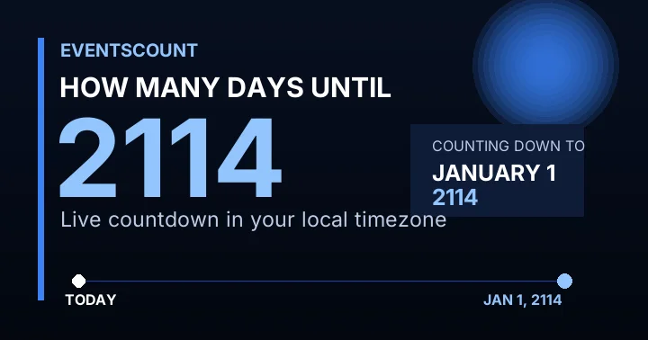 How Many Days Until 2114?