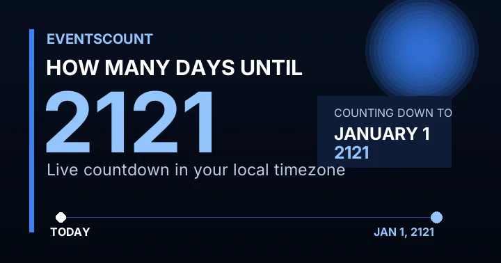 How Many Days Until 2121?