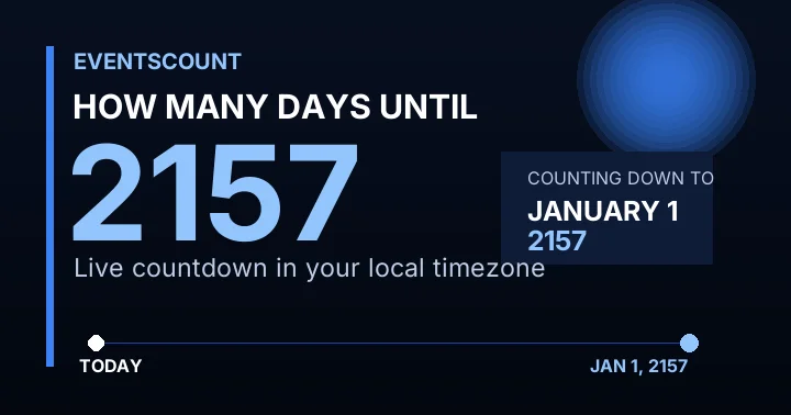 How Many Days Until 2157?