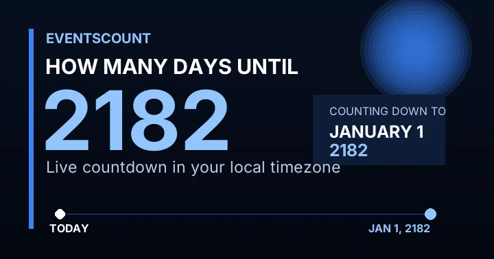 How Many Days Until 2182?