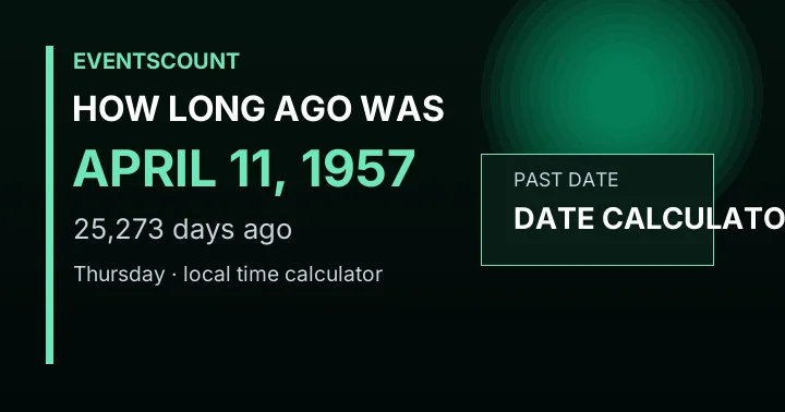 How Long Ago Was April 11, 1957?