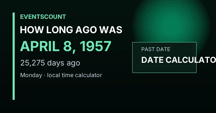 How Long Ago Was April 8, 1957?