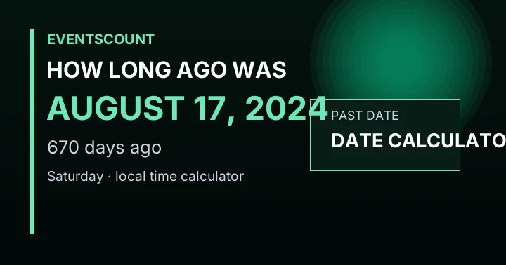 How Long Ago Was August 17, 2024?