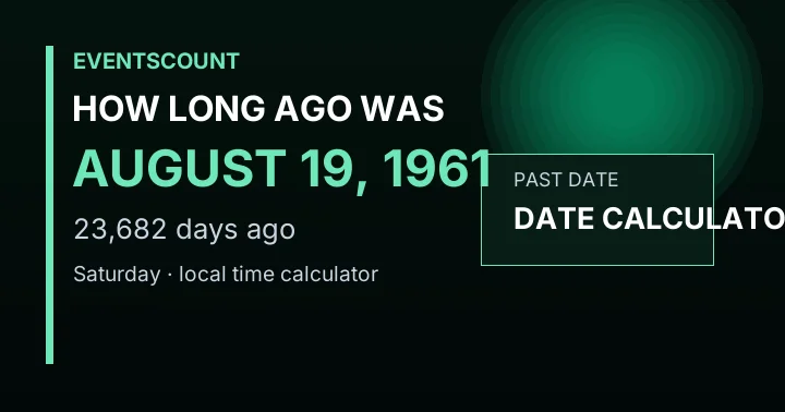 How Long Ago Was August 19, 1961?